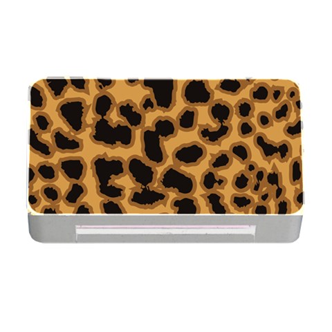 Leopard Print Spots Memory Card Reader with CF from ArtsNow.com Front