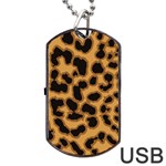 Leopard Print Spots Dog Tag USB Flash (One Side)