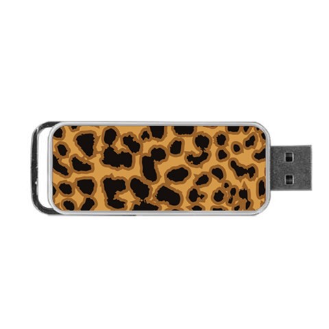 Leopard Print Spots Portable USB Flash (One Side) from ArtsNow.com Front