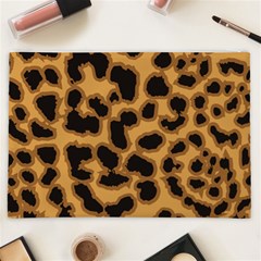 Leopard Print Spots Cosmetic Bag (XXL) from ArtsNow.com Back