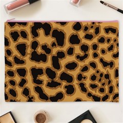 Leopard Print Spots Cosmetic Bag (XXXL) from ArtsNow.com Front