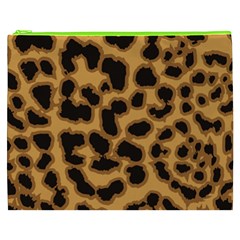 Leopard Print Spots Cosmetic Bag (XXXL) from ArtsNow.com Front