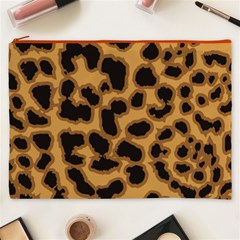 Leopard Print Spots Cosmetic Bag (XXXL) from ArtsNow.com Front