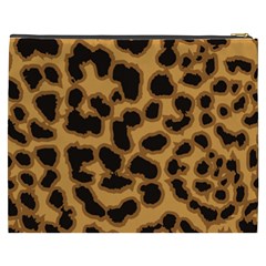 Leopard Print Spots Cosmetic Bag (XXXL) from ArtsNow.com Back