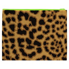 Leopard Print Spots Cosmetic Bag (XXXL) from ArtsNow.com Back