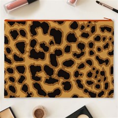 Leopard Print Spots Cosmetic Bag (XXXL) from ArtsNow.com Back