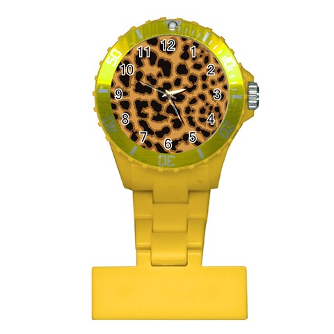 Leopard Print Spots Plastic Nurses Watch from ArtsNow.com Front