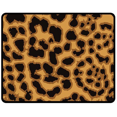 Leopard Print Spots Double Sided Fleece Blanket (Medium) from ArtsNow.com 58.8 x47.4  Blanket Front