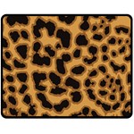 Leopard Print Spots Double Sided Fleece Blanket (Medium)