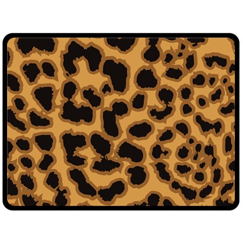 Leopard Print Spots Double Sided Fleece Blanket (Large) from ArtsNow.com 80 x60  Blanket Front