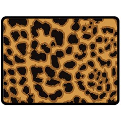 Leopard Print Spots Double Sided Fleece Blanket (Large) from ArtsNow.com 80 x60  Blanket Front