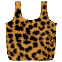 Leopard Print Spots Full Print Recycle Bag (XL) from ArtsNow.com Front