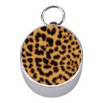 Leopard Print Spots Silver Compass (Mini)