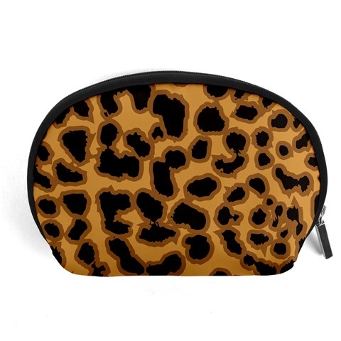 Leopard Print Spots Accessory Pouch (Large) from ArtsNow.com Front