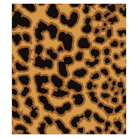 Leopard Print Spots Drawstring Pouch (Small) from ArtsNow.com Front