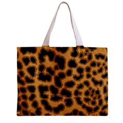 Leopard Print Spots Zipper Mini Tote Bag from ArtsNow.com Front