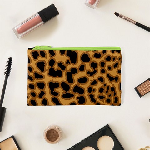 Leopard Print Spots Cosmetic Bag (XS) from ArtsNow.com Front