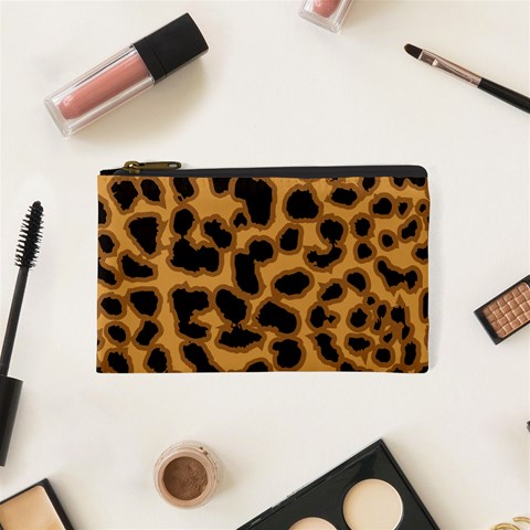 Leopard Print Spots Cosmetic Bag (XS) from ArtsNow.com Front