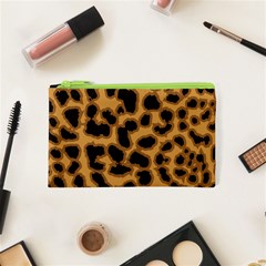 Leopard Print Spots Cosmetic Bag (XS) from ArtsNow.com Front