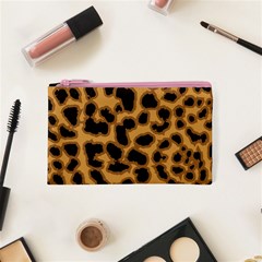 Leopard Print Spots Cosmetic Bag (XS) from ArtsNow.com Front