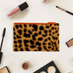 Leopard Print Spots Cosmetic Bag (XS) from ArtsNow.com Back