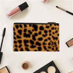 Leopard Print Spots Cosmetic Bag (XS) from ArtsNow.com Back