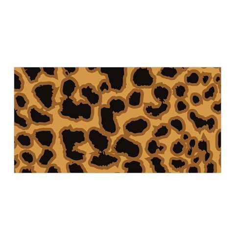 Leopard Print Spots Satin Wrap 35  x 70  from ArtsNow.com Front