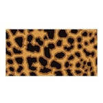 Leopard Print Spots Satin Wrap 35  x 70 