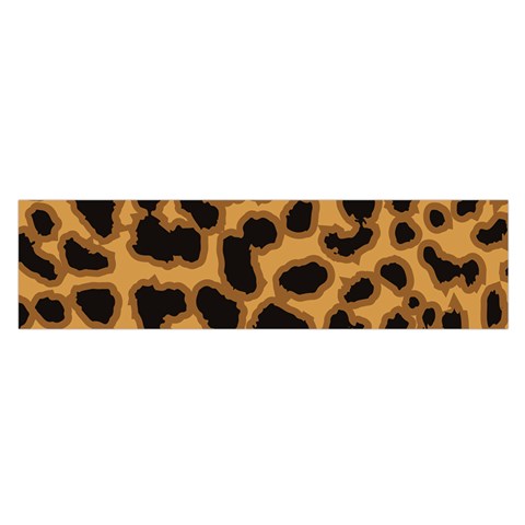 Leopard Print Spots Oblong Satin Scarf (16  x 60 ) from ArtsNow.com Front