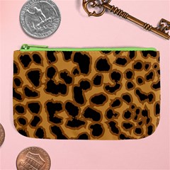 Leopard Print Spots Large Coin Purse from ArtsNow.com Front