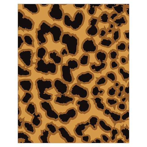 Leopard Print Spots Drawstring Pouch (XL) from ArtsNow.com Front