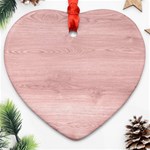 Pink Wood Ornament (Heart)