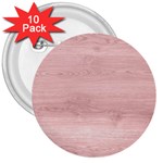 Pink Wood 3  Button (10 pack)