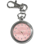 Pink Wood Key Chain Watch