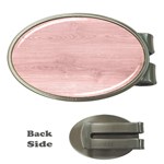 Pink Wood Money Clip (Oval)