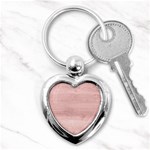 Pink Wood Key Chain (Heart)