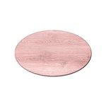 Pink Wood Sticker (Oval)