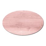 Pink Wood Magnet (Oval)