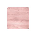 Pink Wood Magnet (Square)