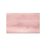 Pink Wood Sticker Rectangular (10 pack)