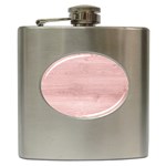 Pink Wood Hip Flask (6 oz)