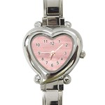 Pink Wood Heart Italian Charm Watch