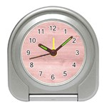 Pink Wood Travel Alarm Clock