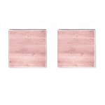 Pink Wood Cufflinks (Square)