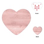 Pink Wood Playing Cards Single Design (Heart)