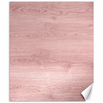 Pink Wood Canvas 8  x 10 