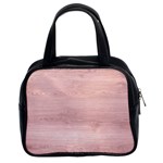 Pink Wood Classic Handbag (Two Sides)