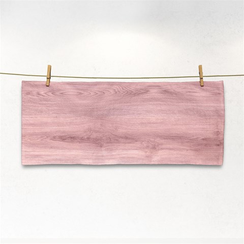 Pink Wood Hand Towel from ArtsNow.com Front