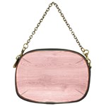 Pink Wood Chain Purse (One Side)