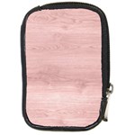 Pink Wood Compact Camera Leather Case